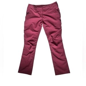 Quechua Decathlon Warm Hiking Pants W33 L31 Red Outdoor Trekking Trail Gorpcore
